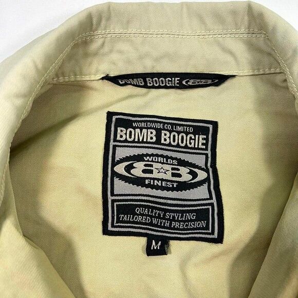 Vintage Bomb Boogie Canvas Jacket Women's Medium Tan - Picture 6 of 8